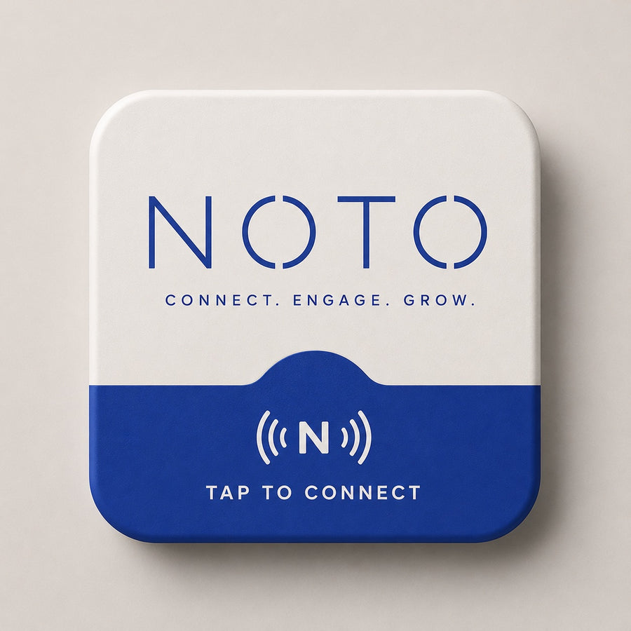 NOTO smart NFC tag — tap to connect